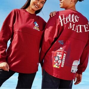 DISNEY Mickey and Minnie London City Spirit Jersey For‎ Adults LARGE NWT